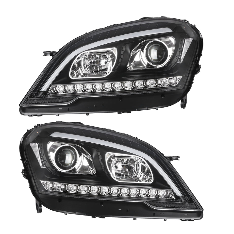 Mercedes Benz M-Class W164 Headlights 2009-2011 LED Headlight Car Styling Head Lamp DRL Signal auto Accessories