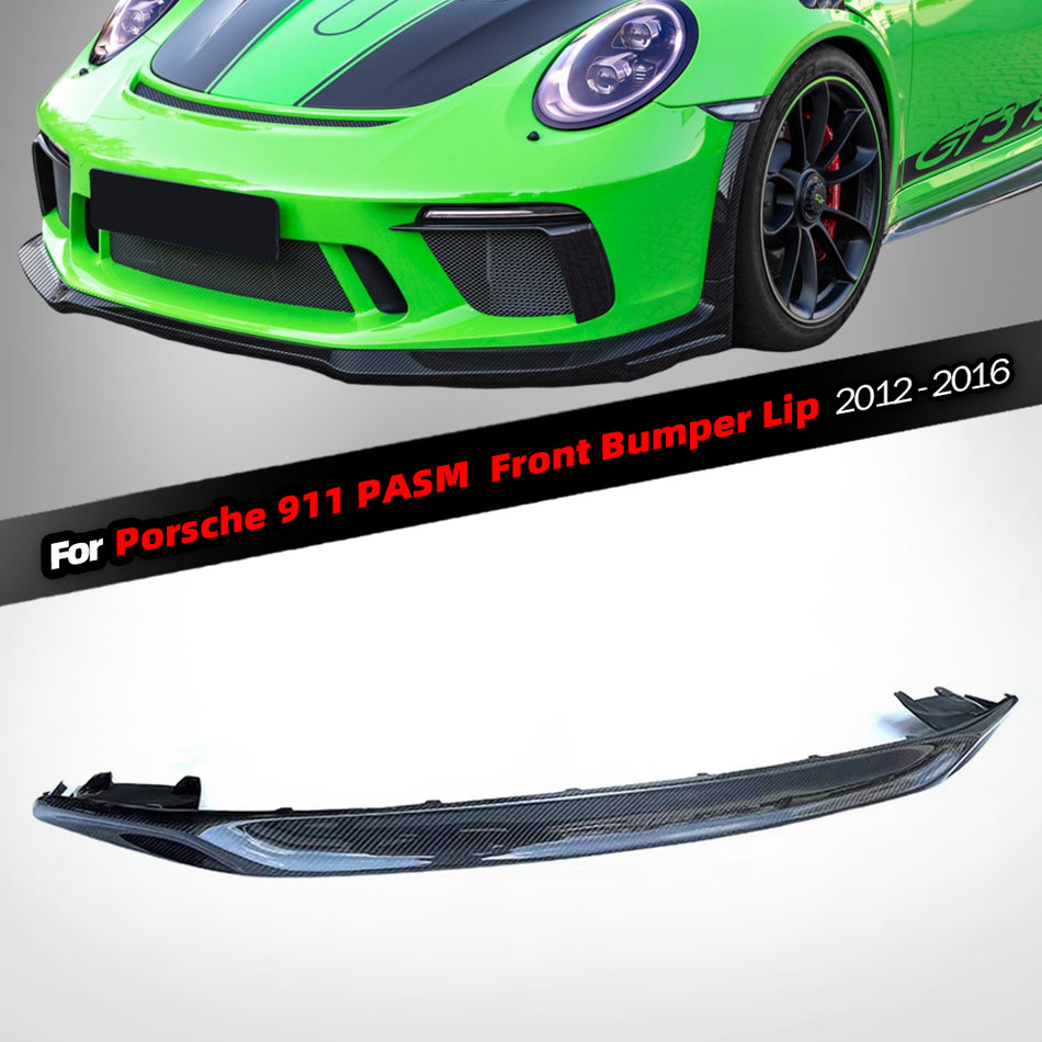 Porsche 911 2012-2016 PASM  real carbon fiber front lip direct replacement