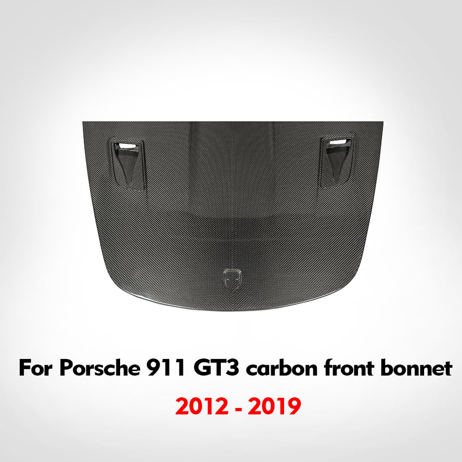 Fit Porsche 911 2012-2019 GT3 style Real carbon fiber  front bonnet hood cover