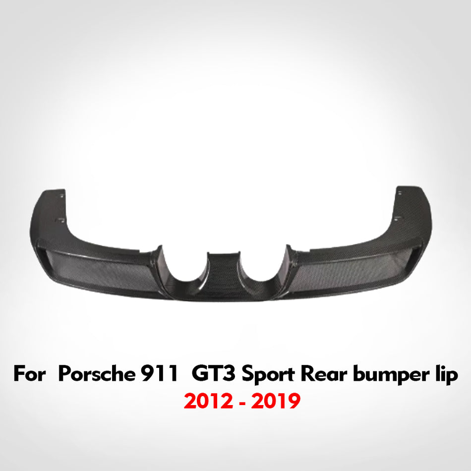 Porsche 911 2012-2019 GT3 upgraded sports style Real carbon fiber  bumper lip