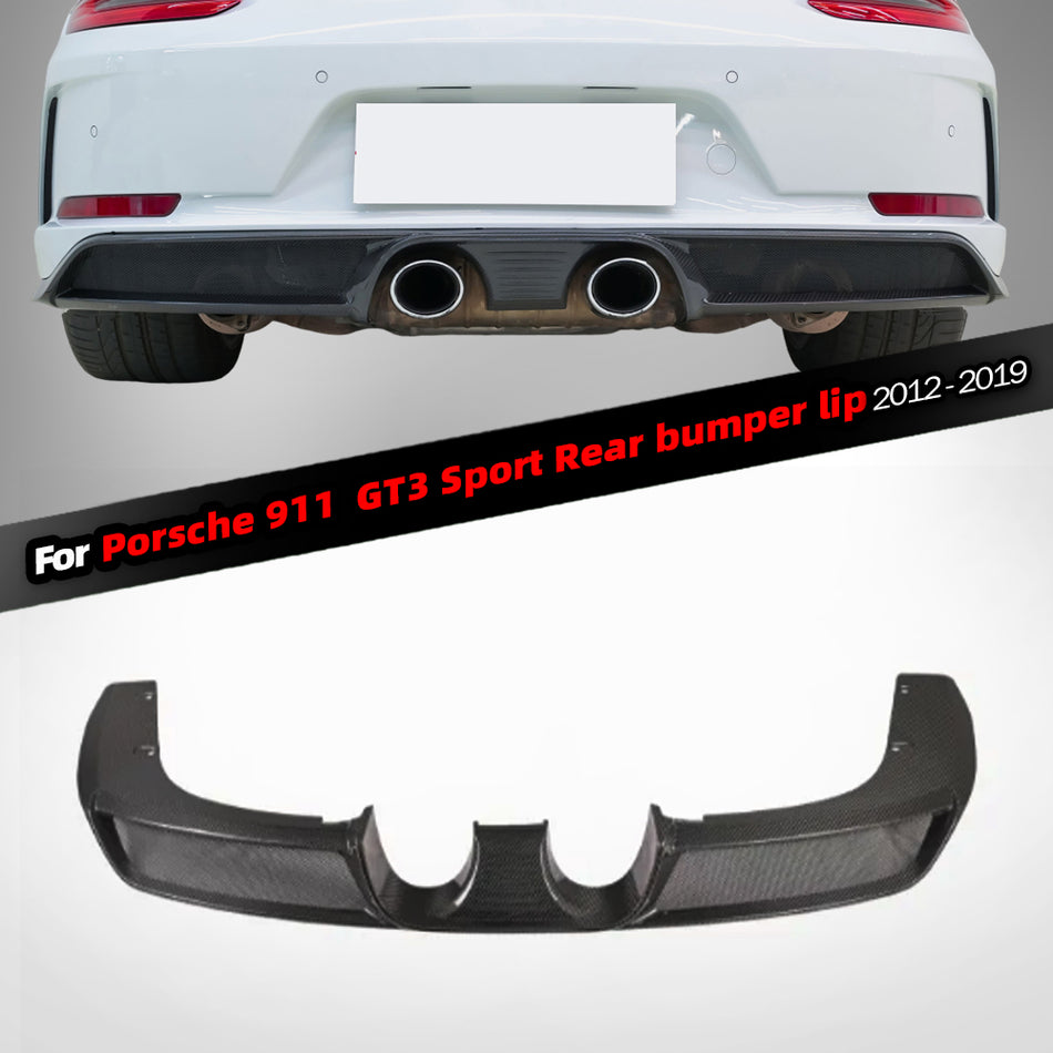 Porsche 911 2012-2019 GT3 upgraded sports style Real carbon fiber  bumper lip