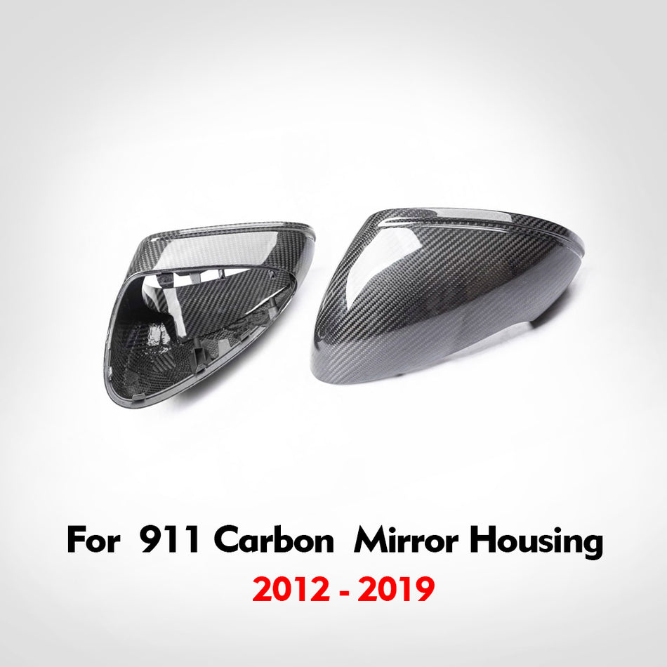 Fit Porsche 911 2012-2019 Basic Style Real Carbon Fiber Rearview Mirror Cover Replacement parts