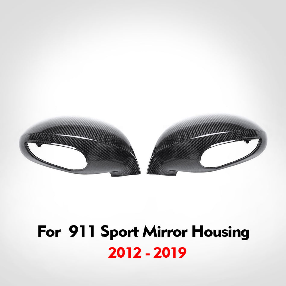 Porsche 911 2012-2019 Upgraded Sports Real Carbon Fiber Mirror Cover Replacement Parts