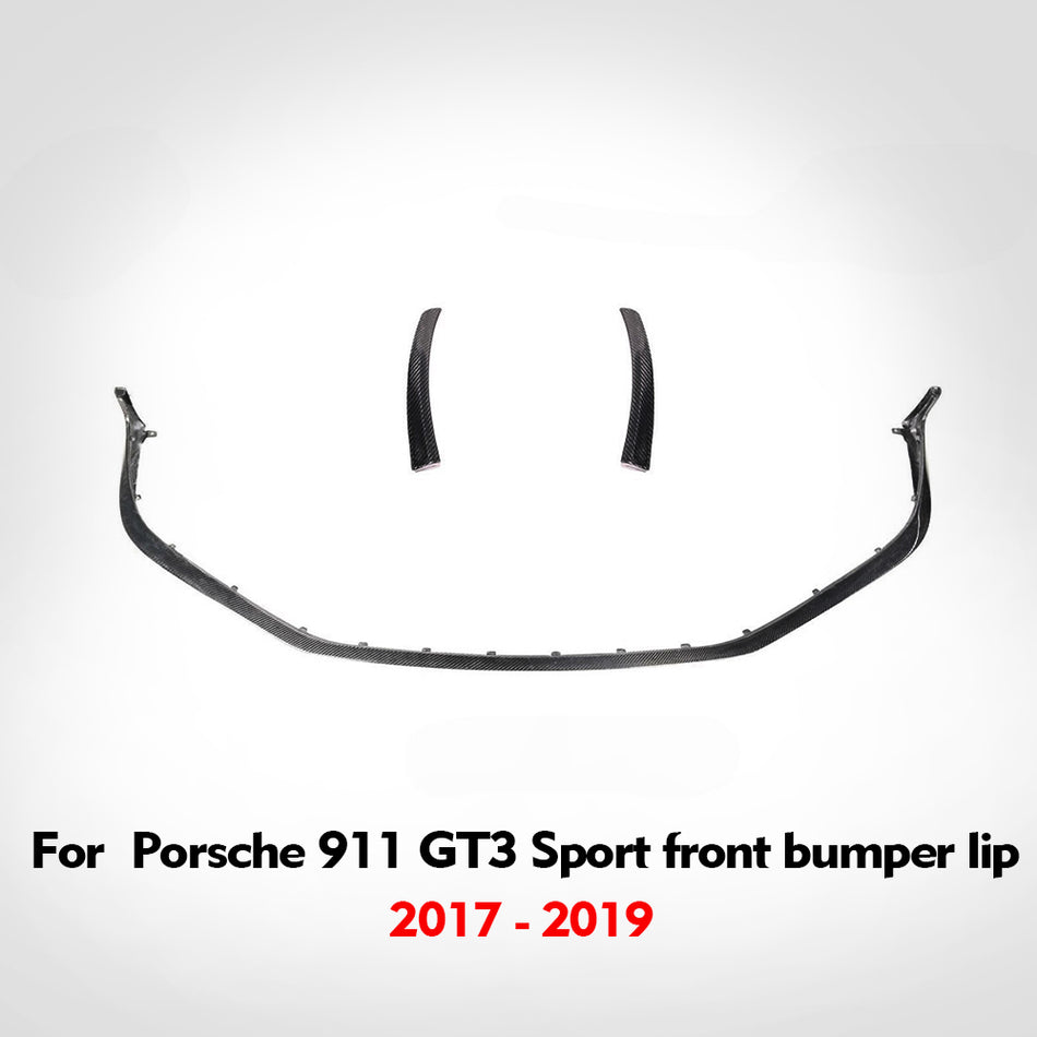 Porsche 911 2017-2019 GT3 upgraded Real carbon fiber front bumper and front lip replacement parts