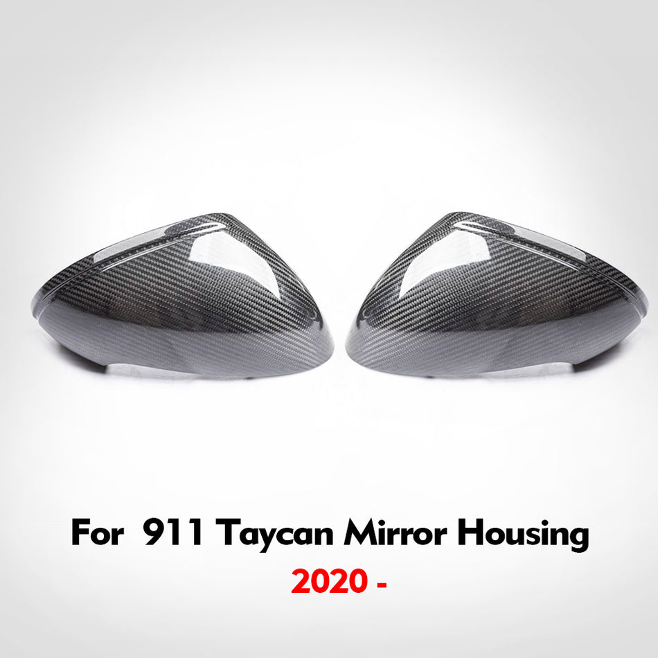 Porsche 911 Taycan 2020-Upgraded real carbon fiber mirror housing replacement parts