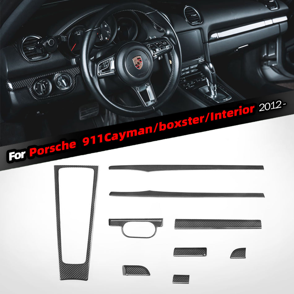 Porsche 2012-  911 Cayman  boxster 991, 981 982 upgraded real carbon fiber interior