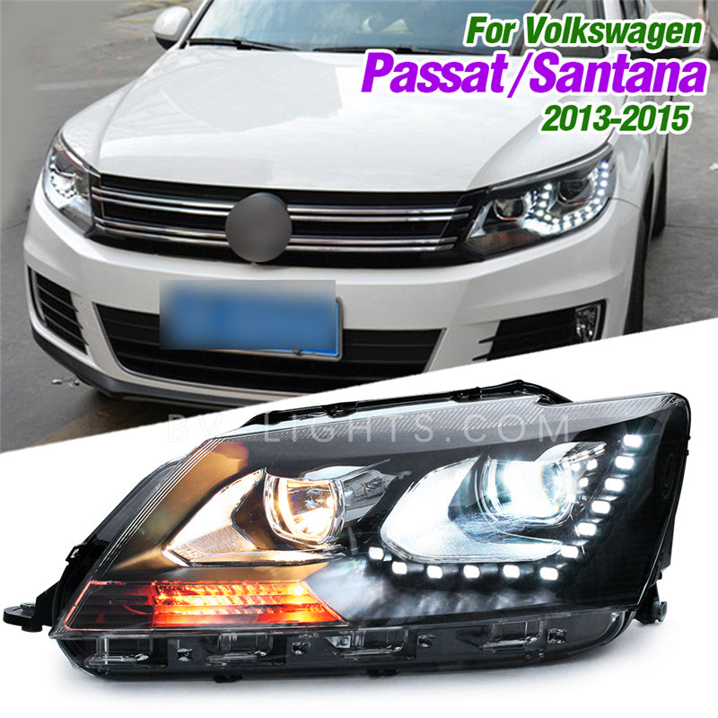 Volkswagen Santana / passat 2013-2015  Modified headlight upgrade LED lamp