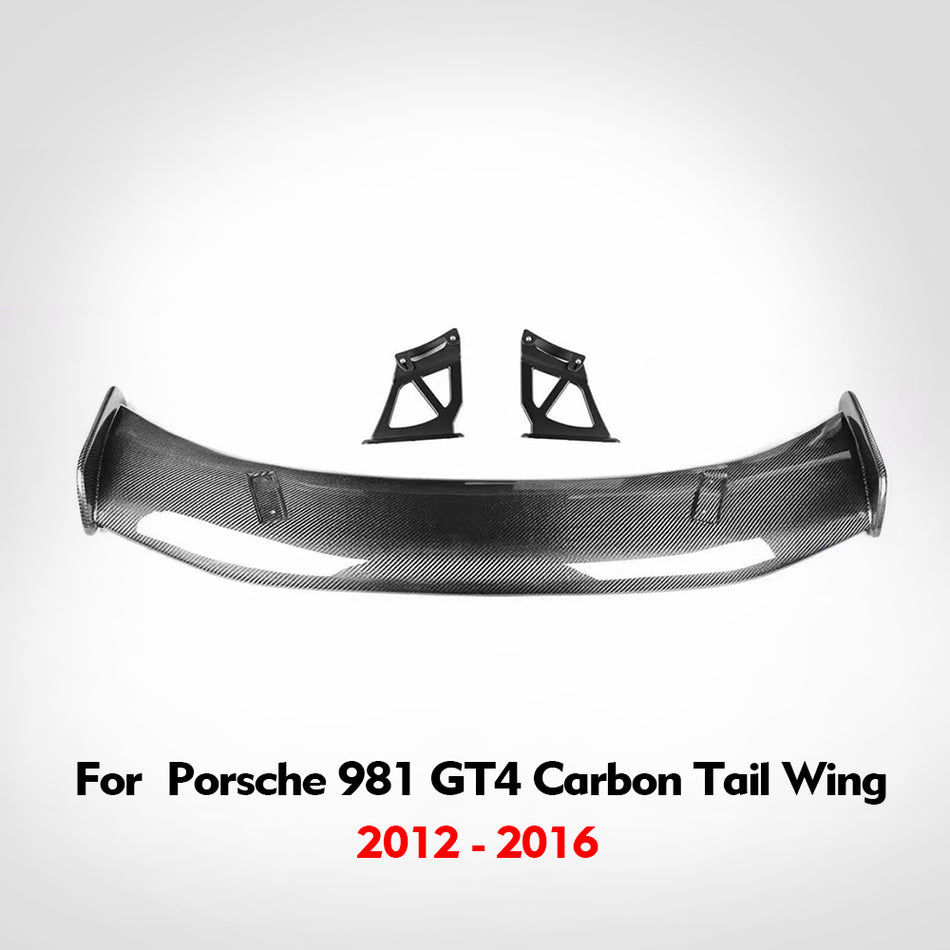 Porsche 981 2012-2016 upgraded GT4 model real carbon fiber rear bumper rear wing rear bumper replacement