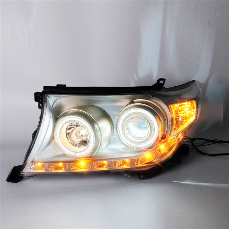 Toyota Prado Land Cruiser FJ200 2007-2015 Modified upgrade style LED headlight  with DRL light