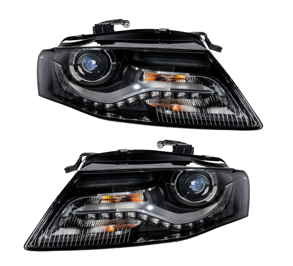 Audi A4 2009-2012 Modified headlight Upgrade to LED headlight  the Latest Style Daytime running light