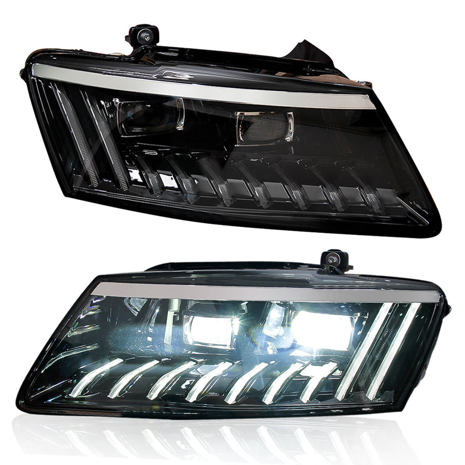 Audi Q5 headlight 2009-2012 /2013-2018 Upgrade to the Latest Style full led lamp Daytime running light