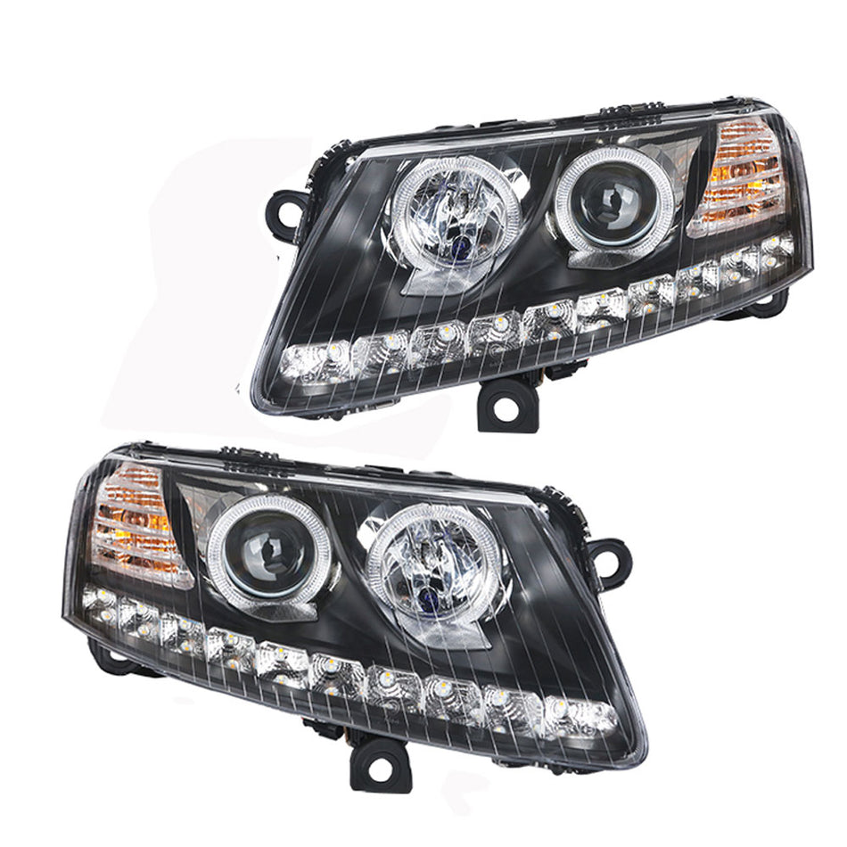 Audi A6 A6L S6 2005-2011 headlight upgrade LED headlight  turn signal light daytime light E-mark