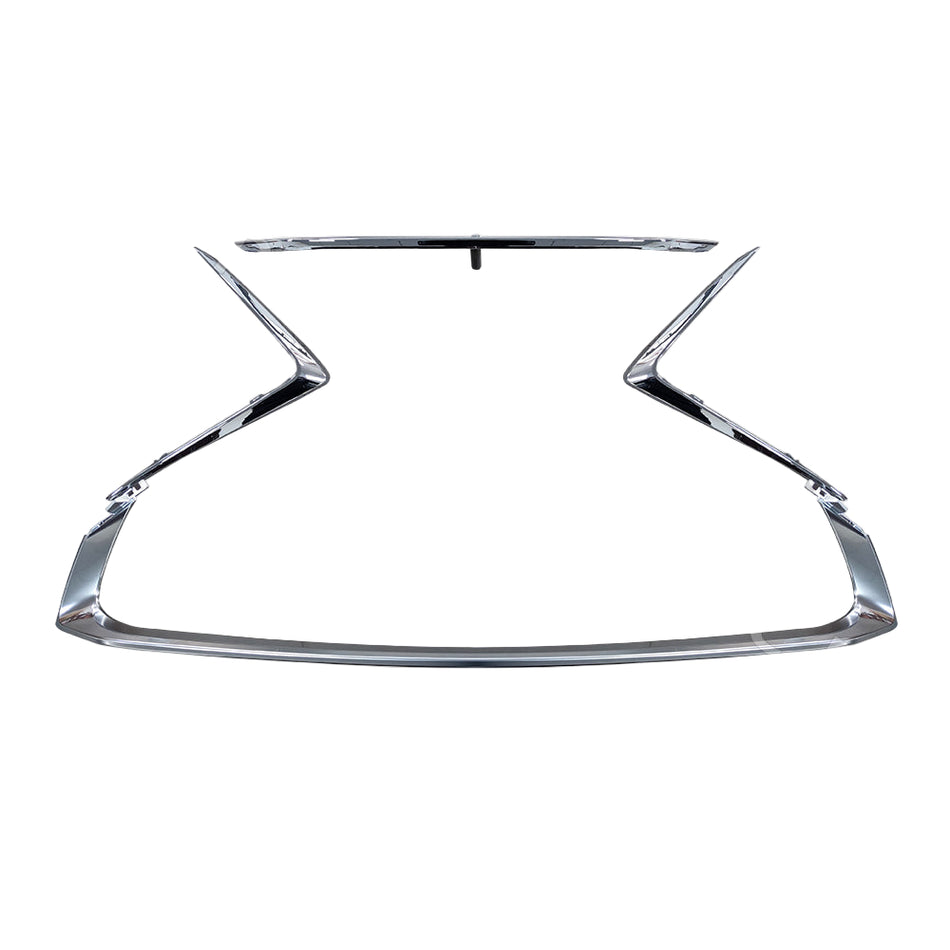 Lexus ES200 ES250 ES300H 2018 2019 2022 Radiator front bumper  Grille Full of Chrome Frame Molding Trim Body Kit