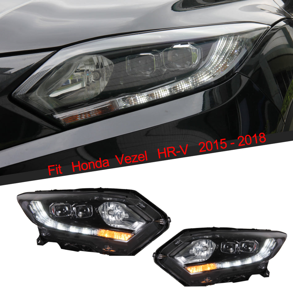 Modified headlight assembly for Honda Vezel HR-V 2015-2018 Upgrade to the Latest Style Daytime running light