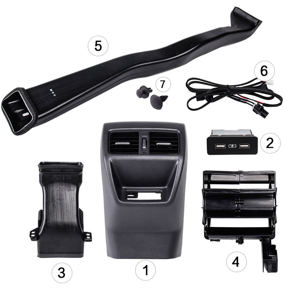 Honda civic 11gen 2021-2024 upgrade Rear Air conditioner Outlet Vent with USB charge