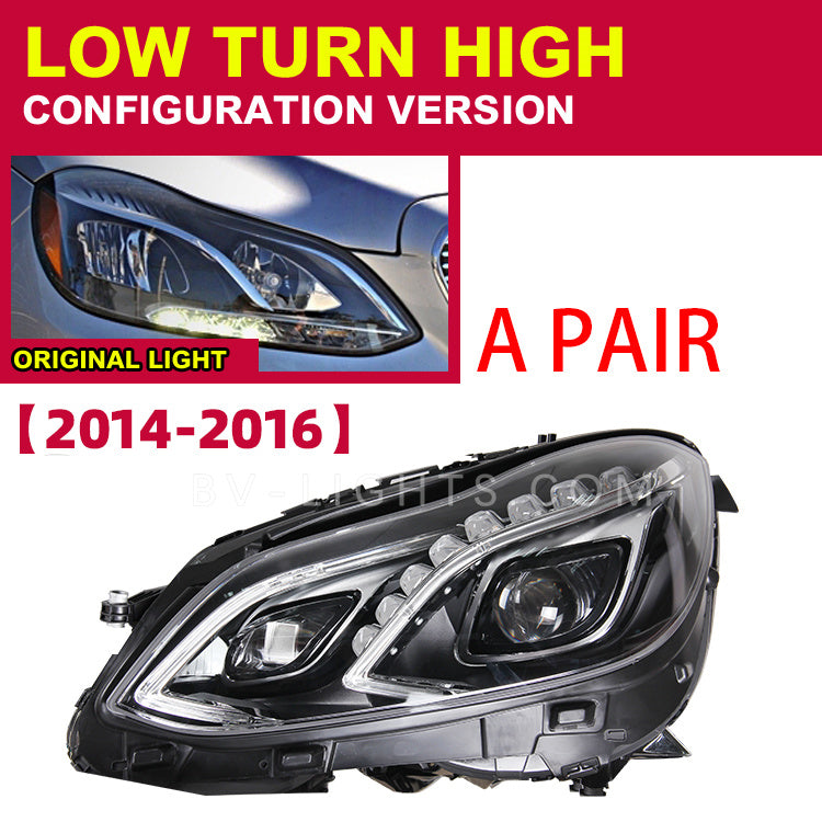 Modified headlight assembly for Mercedes-Benz E Class W212 2014