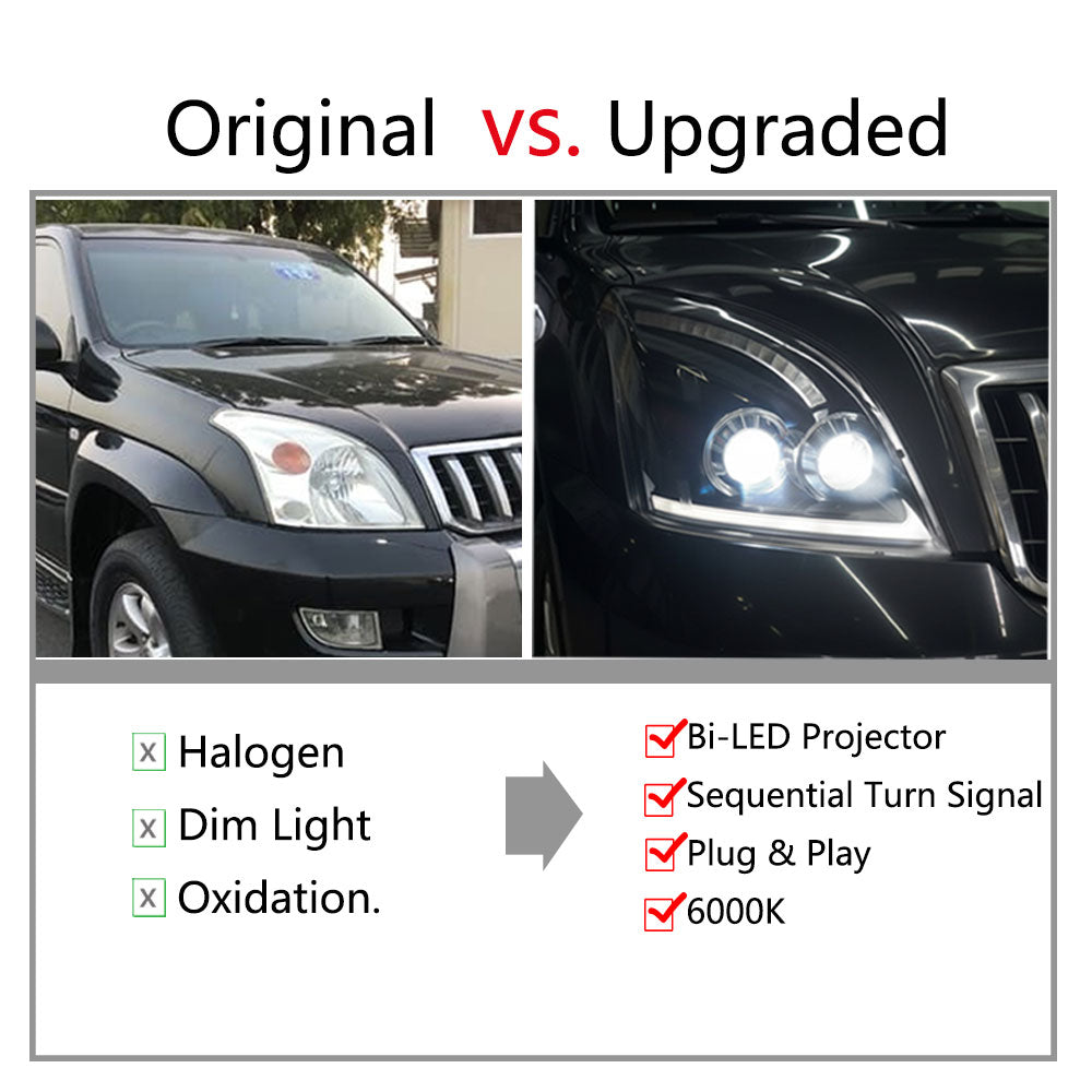 Modified for toyota Prado GXL KZJ120 Land Cruiser 4X4 2003-2009