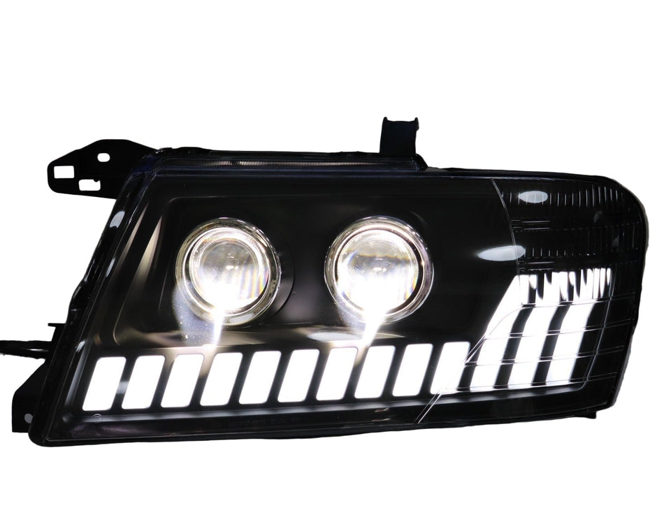 MITSUBISHI Pajero/Montero/Shogun V65 V67 V68 V73 V77 1999-2008 Modified headlight  halogen Upgrade to the Latest Style with Daytime running light