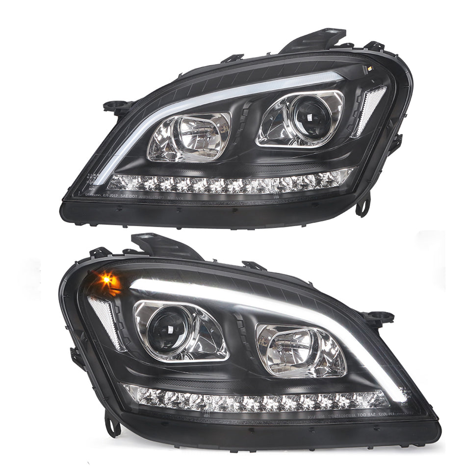 Mercedes Benz M-Class W164 Headlights 2005-2008 LED Headlight Car Styling Head Lamp DRL Signal auto Accessories