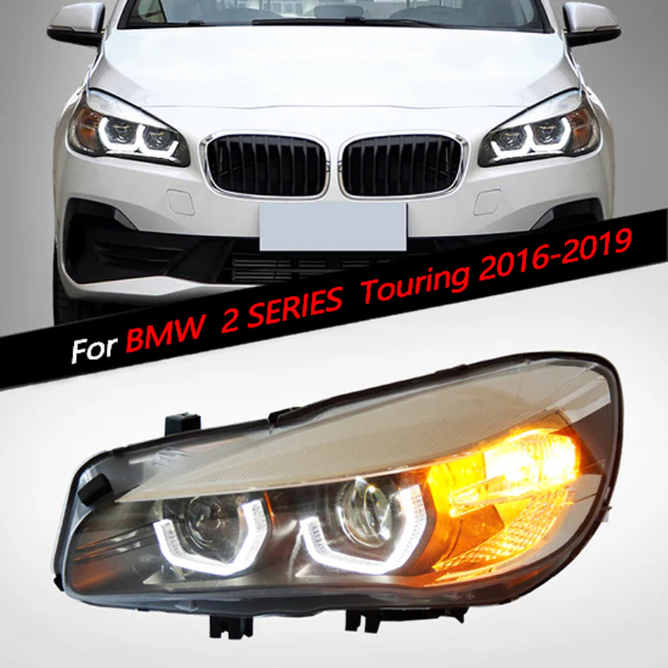 BMW 2 Series Touring  2016-2019 Modified headlight  upgrade led headlamp daytime running light