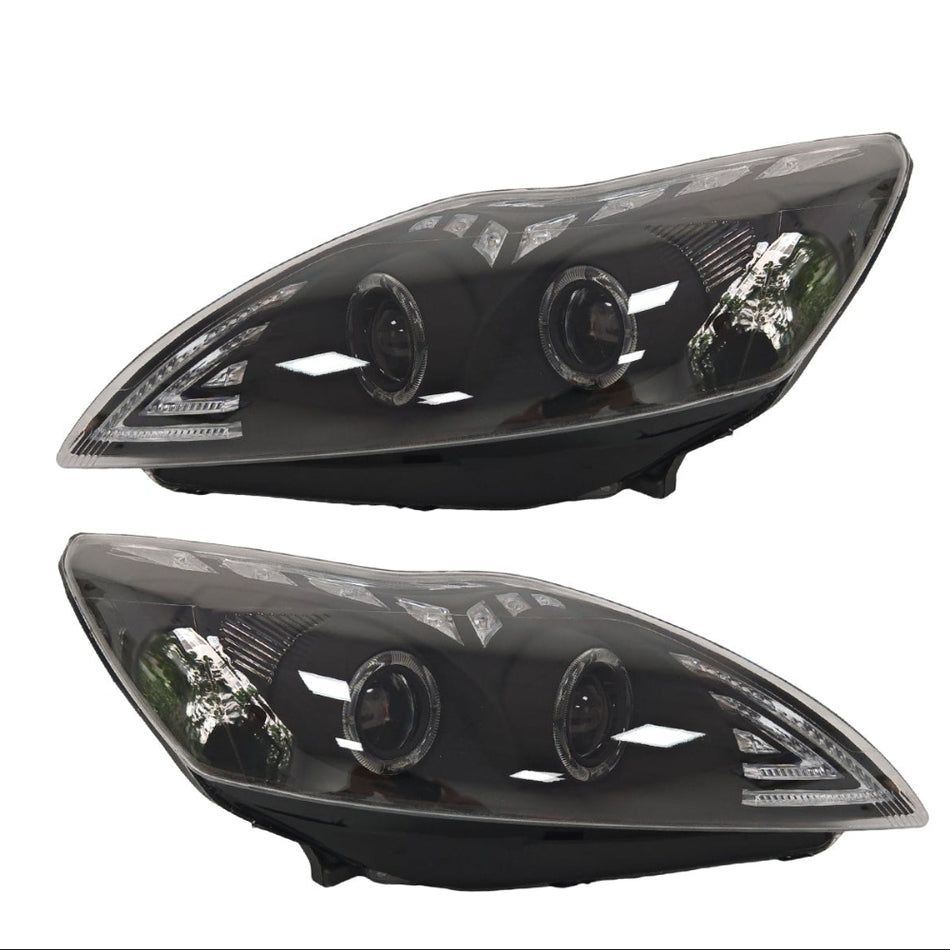 Ford focus headlight 2009-2011 halogen upgrade led headlight with daytime light