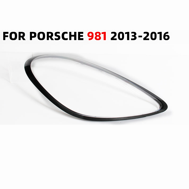 Headlamp Lens Cover For Porsche Cayman 981 2013-2016 Headlight glass Shell Lamp Shade Transparent Lens Cover