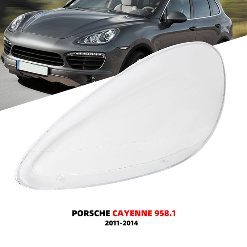 For Porsche Cayenne 2011-2014 Headlight Glass Headlamp Shade Transparent Mask Cover Lens Lampshade Plexiglass