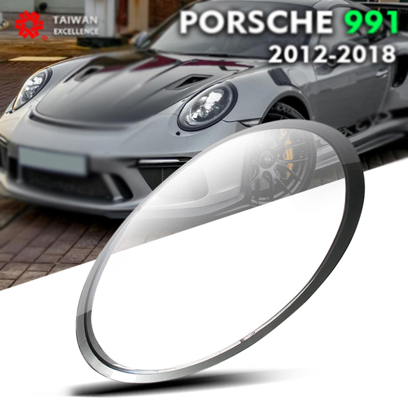 For Porsche 991 Turbo and Turbo S  2012-2018 Headlamp Cover Lamp Shell Headlights glass Headlight Transparent Lampshade