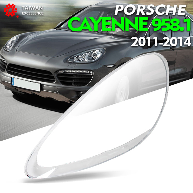 For Porsche Cayenne 2011-2014 Headlight Glass Headlamp Shade Transparent Mask Cover Lens Lampshade Plexiglass