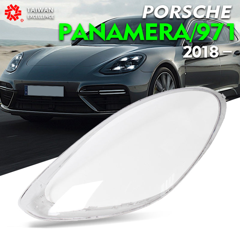 Headlamp Lens Cover For Porsche Panamera 971 2018-2022 Headlight glass Shell Lamp Shade Transparent Lens Cover