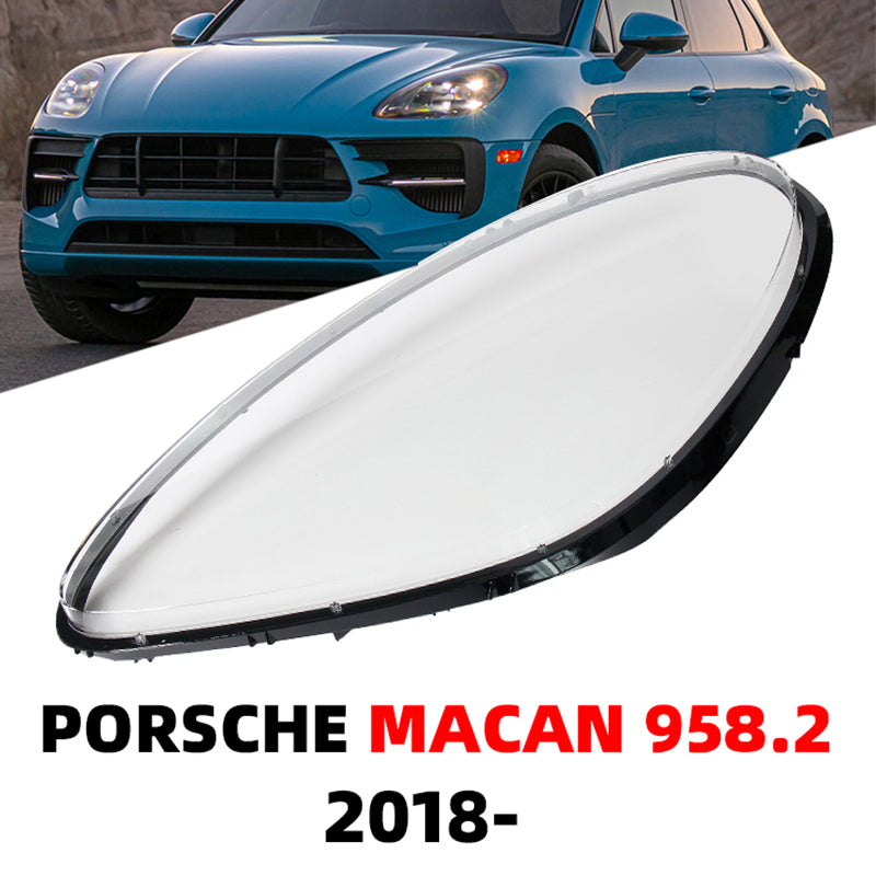 Headlamp Lens Cover For Porsche Macan 2018-2022 Headlight glass Shell Lamp Shade Transparent Lens Cover