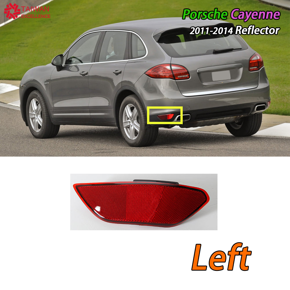 Fit For Porsche Cayenne 2011-2014 Car Red Rear Bumper Rear Bumper Lamp Reflector Lamp Reflector